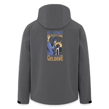 Des cadeaux pour les métallurgistes qui disent le soudeur - Veste softshell homme en polyester recyclé Stanley/Stella - noir - Dos - AI Model Male 185 light (185cm)