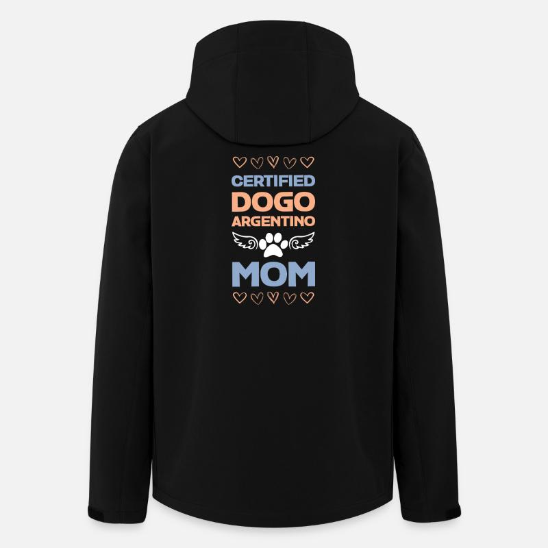 Certified Dogo Argentino Mom - Men’s Recycled Softshell Jacket by Stanley/Stella - black