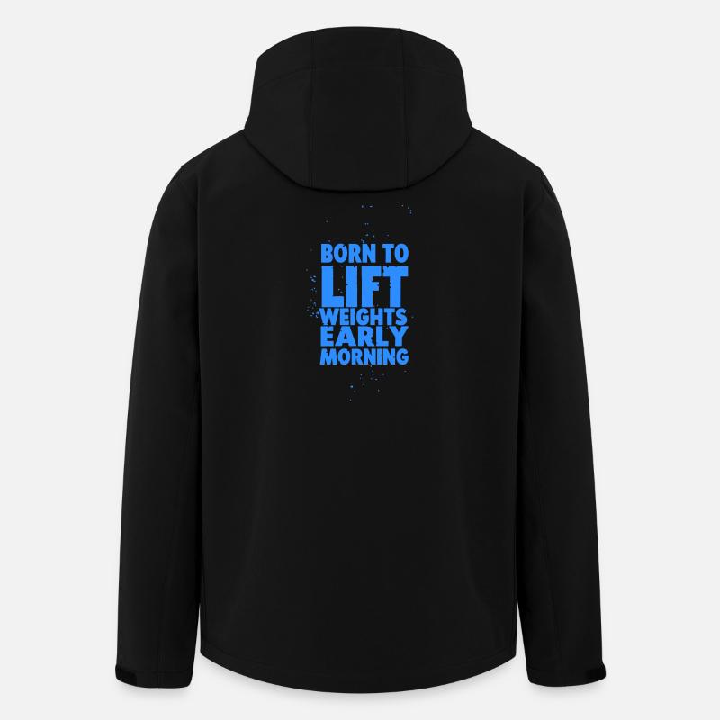 Born to lift - Recycelte Männer Softshell-Jacke von Stanley/Stella - Schwarz