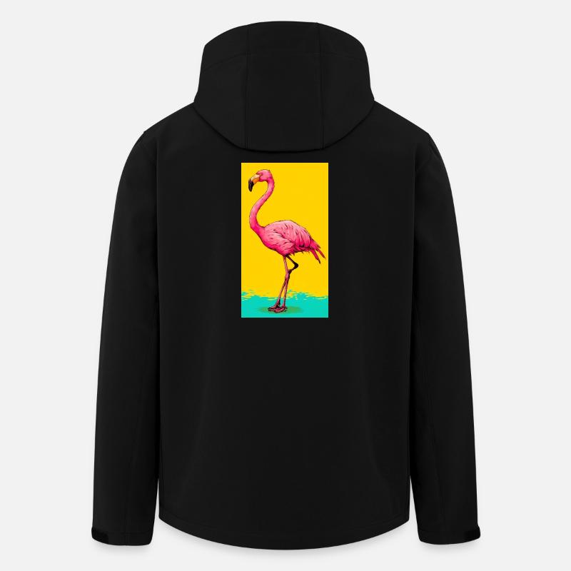 Flamingo - Recycelte Männer Softshell-Jacke von Stanley/Stella - Schwarz
