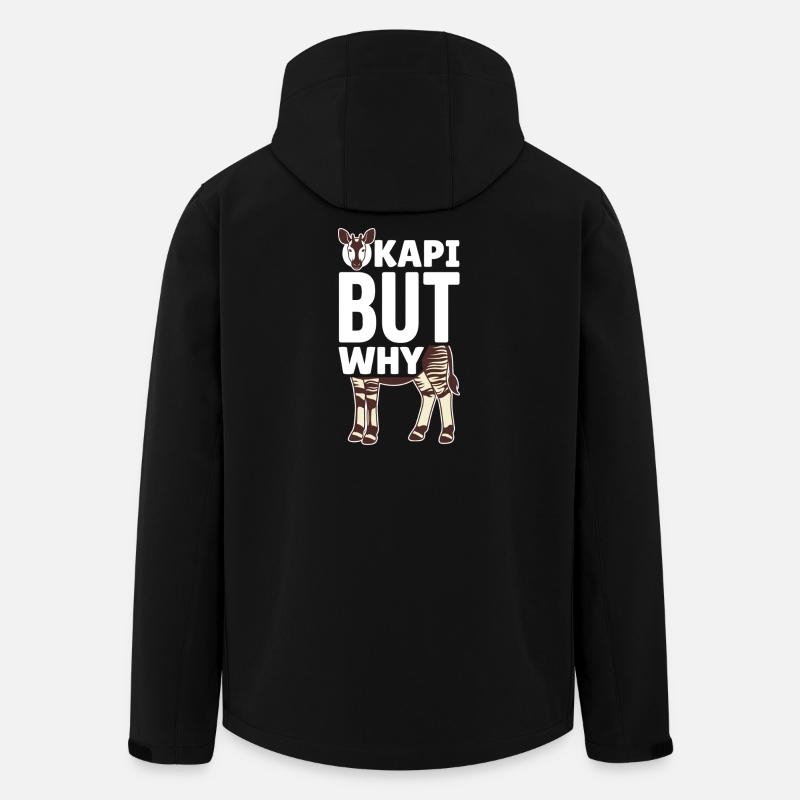Okapi-liebhaber Okapi-tier Seltene Tierweltliebe - Recycelte Männer Softshell-Jacke von Stanley/Stella - Schwarz
