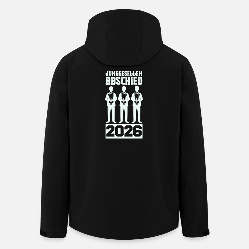 junggesellenabschied_2026_party- - Recycelte Männer Softshell-Jacke von Stanley/Stella - Schwarz