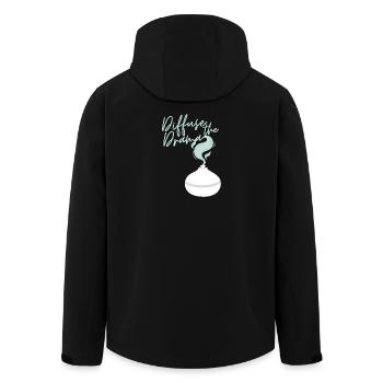Diffuser le drame - Veste softshell homme en polyester recyclé Stanley/Stella - noir - Dos - AI Model Male 185 light (185cm)