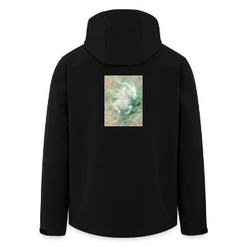 Bai Ze: Der Bote der göttlichen Weisheit - Recycelte Männer Softshell-Jacke von Stanley/Stella - Schwarz - Hinten - AI Model Male 185 light (185cm)