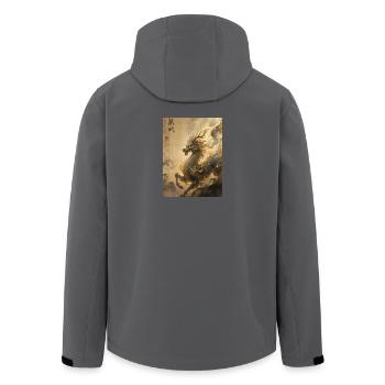 Le Souffle Cosmique : Qilin – Constellation - Veste softshell homme en polyester recyclé Stanley/Stella - noir - Dos - AI Model Male 185 light (185cm)