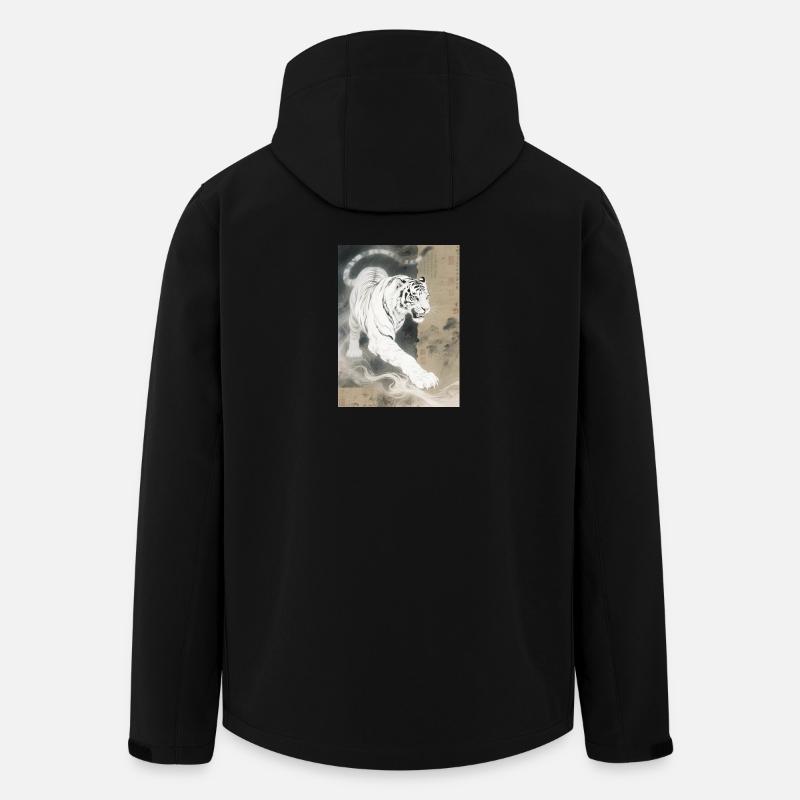 The White Roar: Baihu – Imperial Guardian - Men’s Recycled Softshell Jacket by Stanley/Stella - black