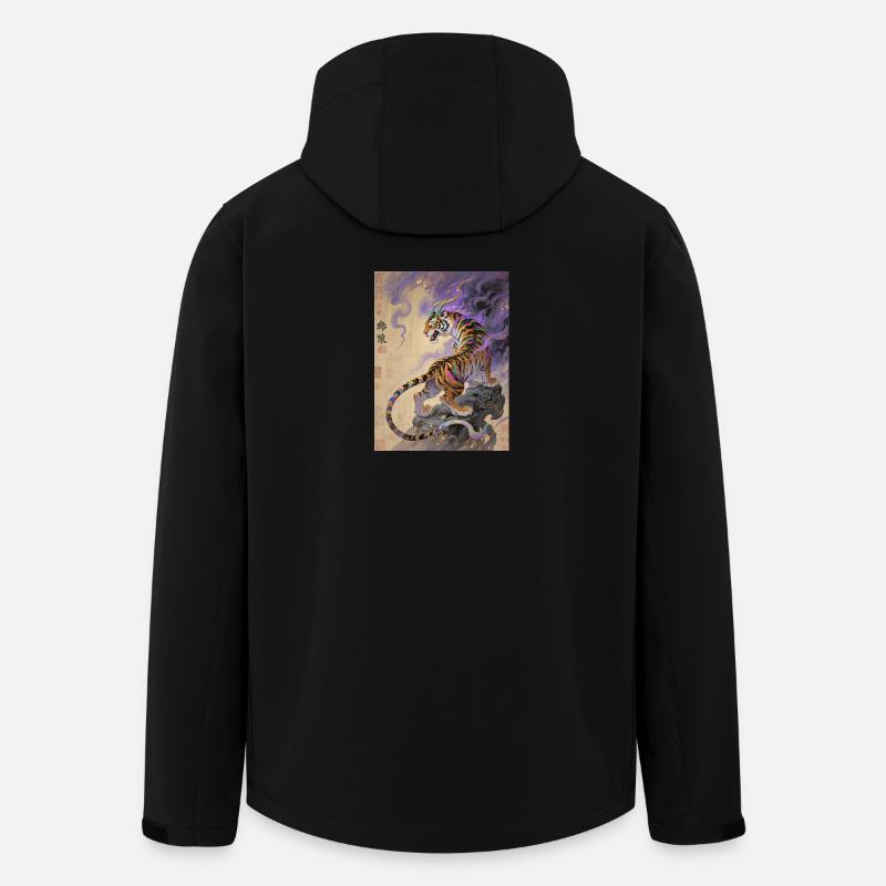 Le Pas Silencieux : Zouwu – Sagesse - Veste softshell homme en polyester recyclé Stanley/Stella - noir