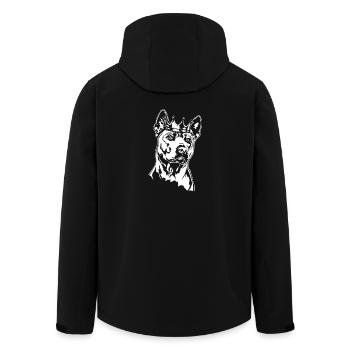 Thai Ridgeback Krone Hunde Hund Wilsigns - Recycelte Männer Softshell-Jacke von Stanley/Stella - Schwarz - Hinten - AI Model Male 185 light (185cm)