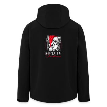 Santa Chihuahua Merry Christmas Hunde Wilsigns - Recycelte Männer Softshell-Jacke von Stanley/Stella - Schwarz - Hinten - AI Model Male 185 light (185cm)