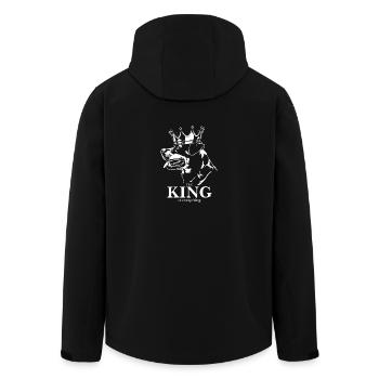 Rottweiler roi de tout dire chien Wilsigns - Veste softshell homme en polyester recyclé Stanley/Stella - noir - Dos - AI Model Male 185 light (185cm)