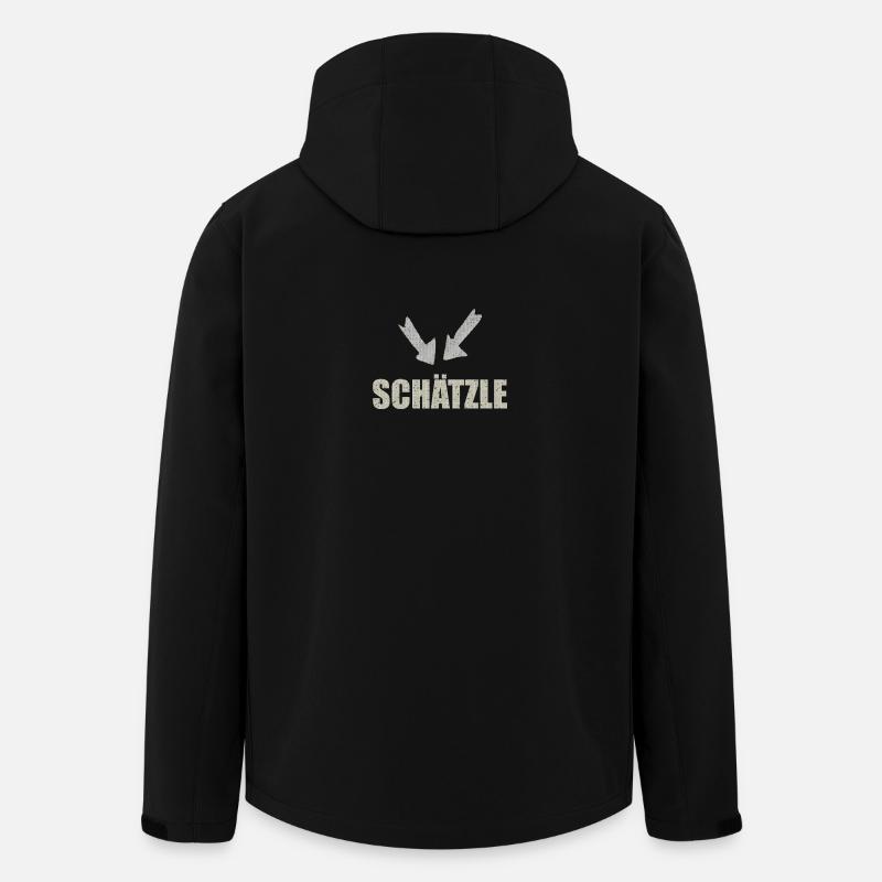 schätzle - Recycelte Männer Softshell-Jacke von Stanley/Stella - Schwarz