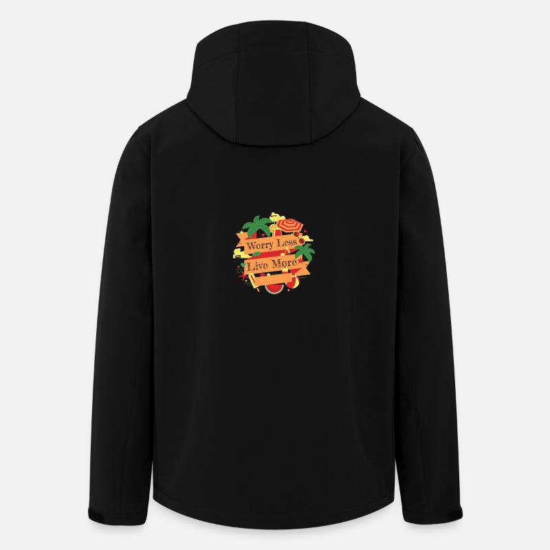 Moins vous inquiéter - Veste softshell homme en polyester recyclé Stanley/Stella - noir