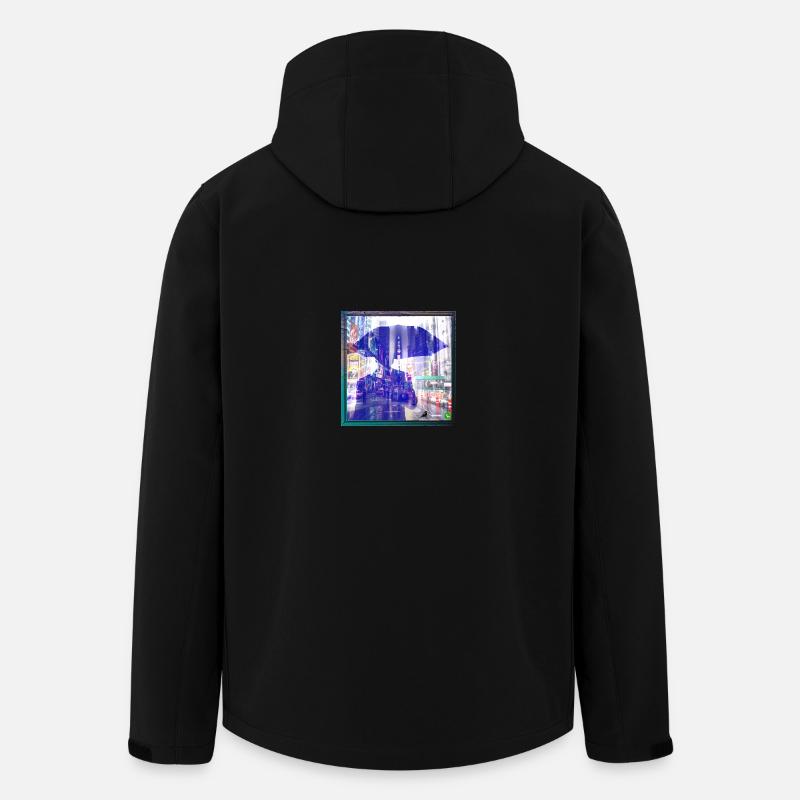 Optical illusions - Men’s Recycled Softshell Jacket by Stanley/Stella - black