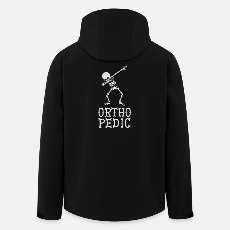 Dab dabbing skeleton orthopedic - Men’s Recycled Softshell Jacket by Stanley/Stella - black