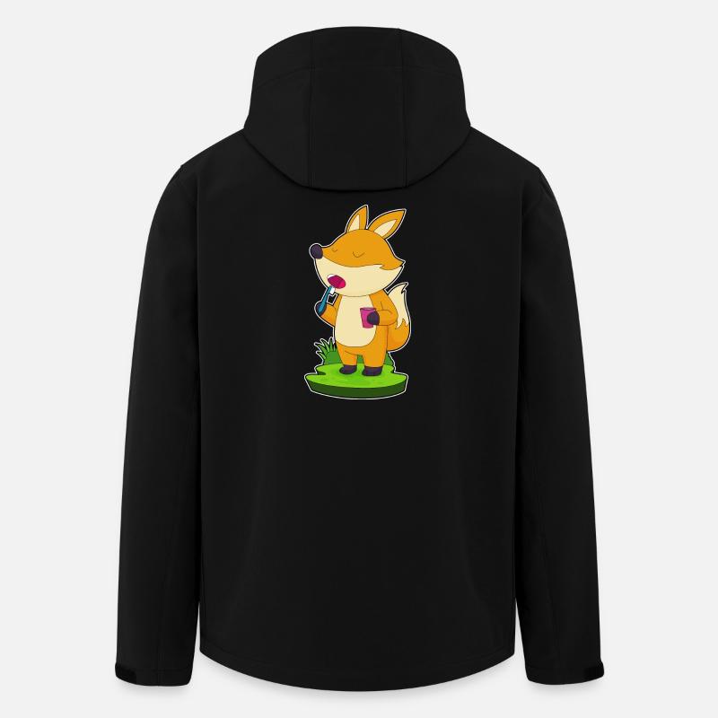 Fuchs Zahnbürste - Recycelte Männer Softshell-Jacke von Stanley/Stella - Schwarz