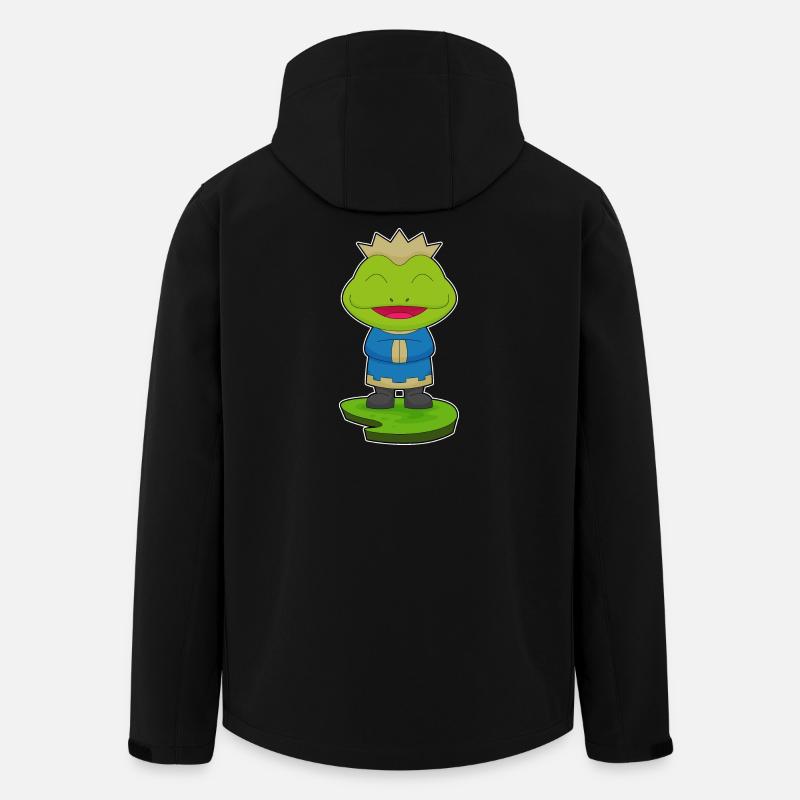 Couronne du Roi Grenouille - Veste softshell homme en polyester recyclé Stanley/Stella - noir