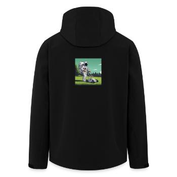 Tondeuse de l’espace - Veste softshell homme en polyester recyclé Stanley/Stella - noir - Dos - AI Model Male 185 light (185cm)