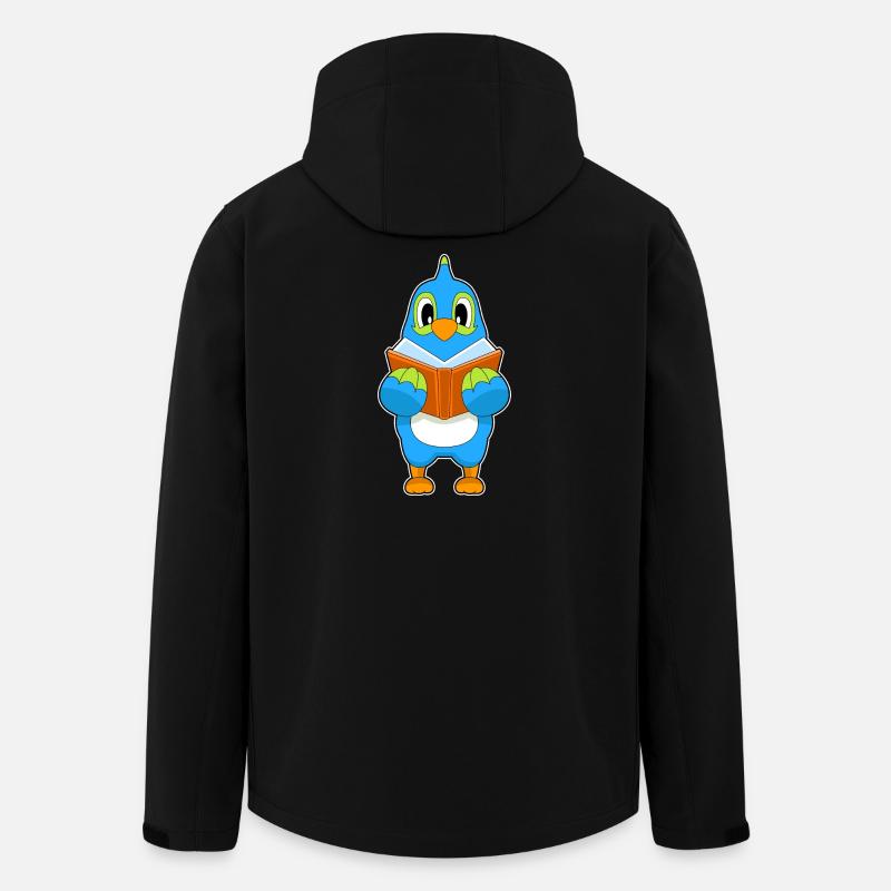 Parrot Nerd Book - Men’s Recycled Softshell Jacket by Stanley/Stella - black