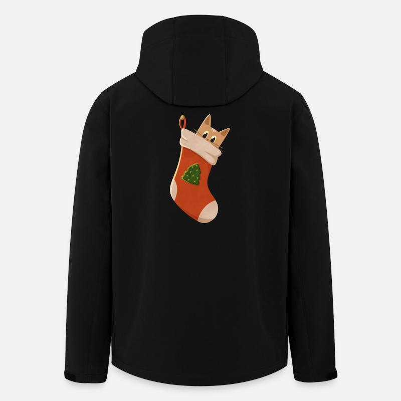 Cute kitten in boots - Men’s Recycled Softshell Jacket by Stanley/Stella - black