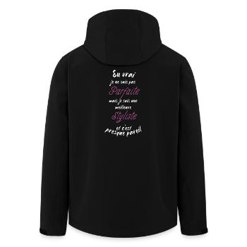 I am the best Stylist - Men’s Recycled Softshell Jacket by Stanley/Stella - black - Back - AI Model Male 185 light (185cm)