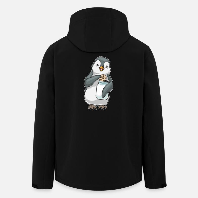 Biscuit pingouin - Veste softshell homme en polyester recyclé Stanley/Stella - noir