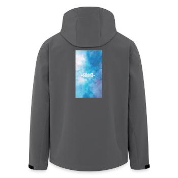 Abstract Aquatic Summer Design~Summer~ - Men’s Recycled Softshell Jacket by Stanley/Stella - black - Back - AI Model Male 185 light (185cm)