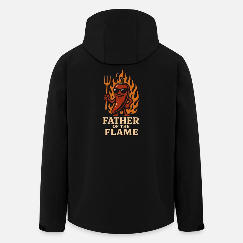 Saucier Pieux Chili Fermenté Épicé - Veste softshell homme en polyester recyclé Stanley/Stella - noir