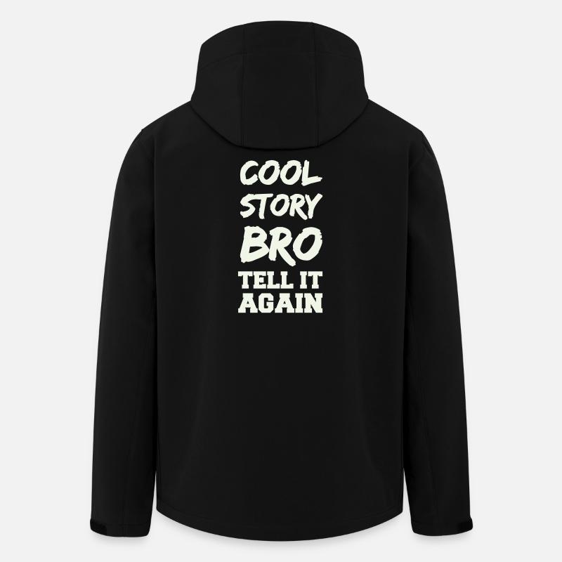 Histoire cool, frère qui dit - Veste softshell homme en polyester recyclé Stanley/Stella - noir