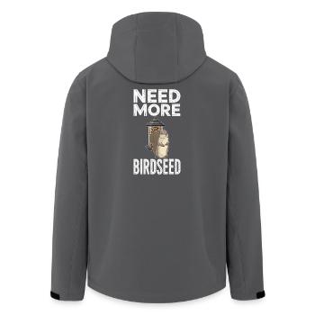 Birdwatchers Birds Feeding Bird Bird Birds Gift - Veste softshell homme en polyester recyclé Stanley/Stella - noir - Dos - AI Model Male 185 light (185cm)