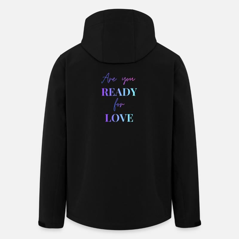 Are you ready for LOVE - Men’s Recycled Softshell Jacket by Stanley/Stella - black