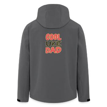 Cool comme papa - Veste softshell homme en polyester recyclé Stanley/Stella - noir - Dos - AI Model Male 185 light (185cm)