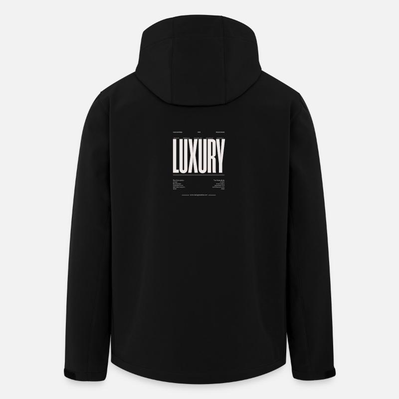 Typographie majuscule de luxe - Veste softshell homme en polyester recyclé Stanley/Stella - noir