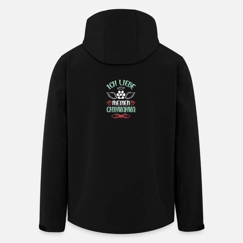 Conception des ailes d’amour Chihuahua - Veste softshell homme en polyester recyclé Stanley/Stella - noir