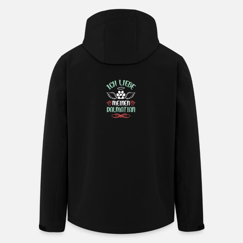 J’adore les anges dalmates - Veste softshell homme en polyester recyclé Stanley/Stella - noir