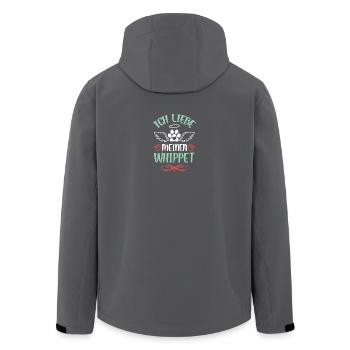 WhippetLove avec des ailes - Veste softshell homme en polyester recyclé Stanley/Stella - noir - Dos - AI Model Male 185 light (185cm)