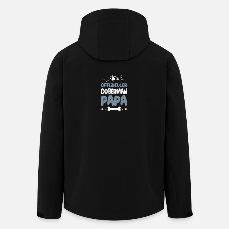 Offizieller Doberman Papa - Recycelte Männer Softshell-Jacke von Stanley/Stella - Schwarz