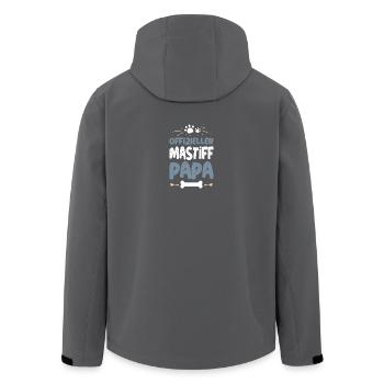 Offizieller Mastiff Papa - Recycelte Männer Softshell-Jacke von Stanley/Stella - Schwarz - Hinten - AI Model Male 185 light (185cm)