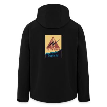 Cryptoriot - Veste softshell homme en polyester recyclé Stanley/Stella - noir - Dos - AI Model Male 185 light (185cm)