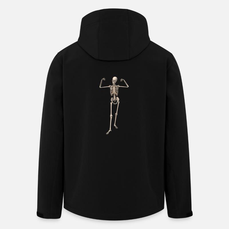 skeleton bone man - Veste softshell homme en polyester recyclé Stanley/Stella - noir