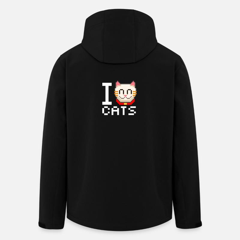I love cats - Men’s Recycled Softshell Jacket by Stanley/Stella - black
