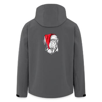 Santa Bordeauxdogge Weihnachten Hunde Wilsigns - Recycelte Männer Softshell-Jacke von Stanley/Stella - Schwarz - Hinten - AI Model Male 185 light (185cm)