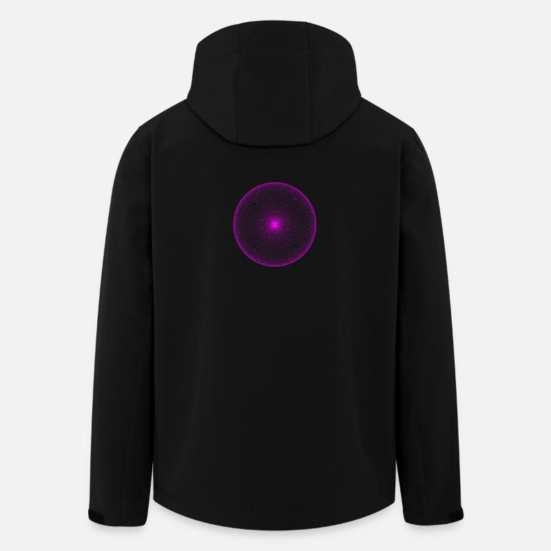 NéonTore spiralé - Veste softshell homme en polyester recyclé Stanley/Stella - noir