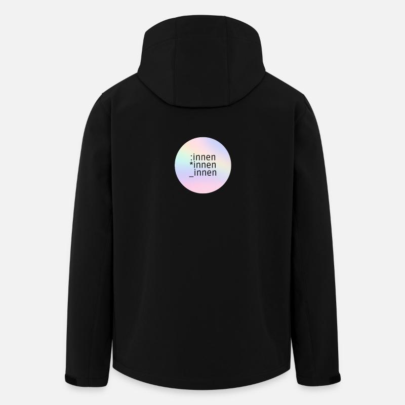 *innen_innen:innen - Recycelte Männer Softshell-Jacke von Stanley/Stella - Schwarz