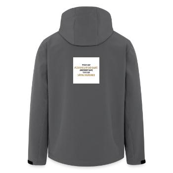 Cuillère sale - Veste softshell homme en polyester recyclé Stanley/Stella - noir - Dos - AI Model Male 185 light (185cm)