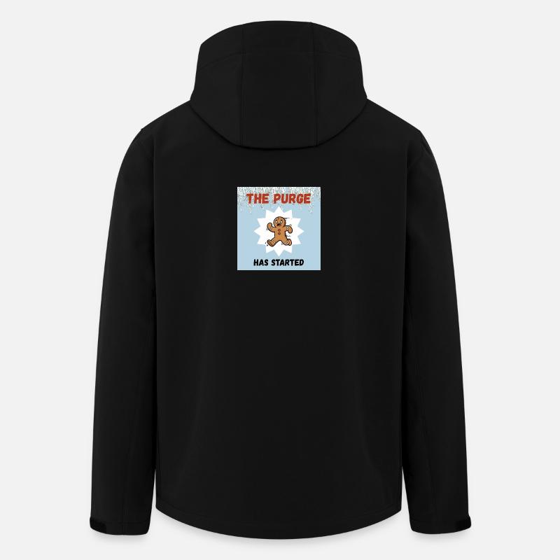 Lebkuchenmann, Plätzchen, the Purge, Christmas - Recycelte Männer Softshell-Jacke von Stanley/Stella - Schwarz