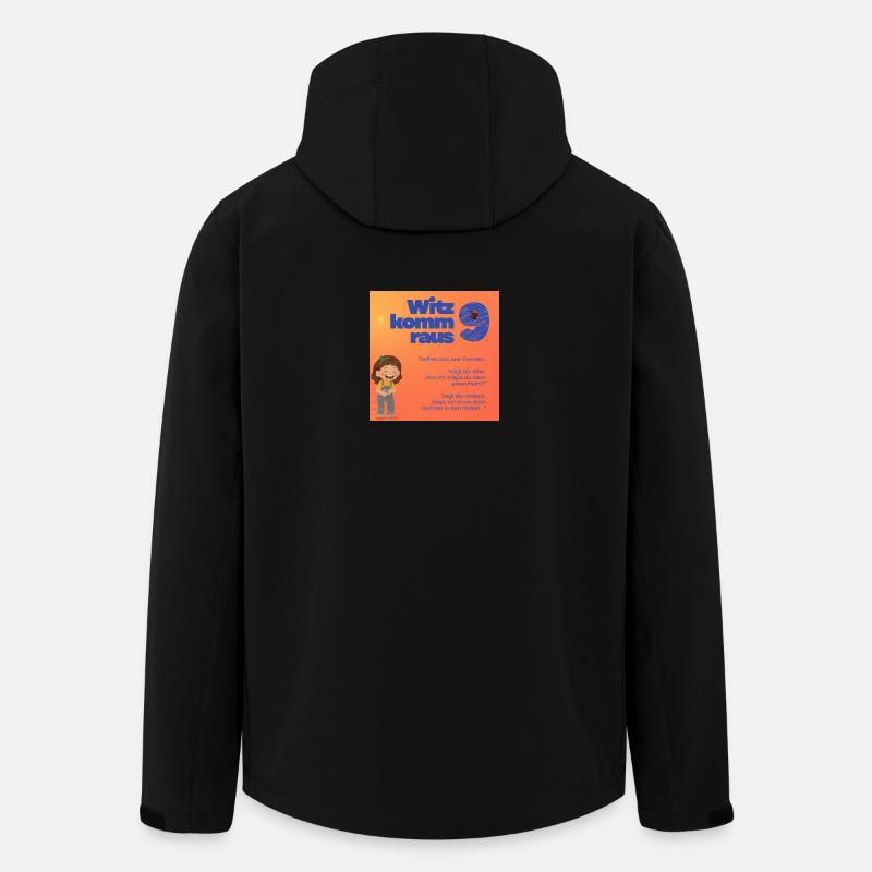 Witz kommt raus 9 - Recycelte Männer Softshell-Jacke von Stanley/Stella - Schwarz