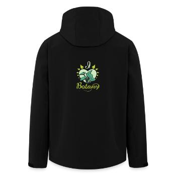 Horticulteur Botaniste J’adore la botanique - Veste softshell homme en polyester recyclé Stanley/Stella - noir - Dos - AI Model Male 185 light (185cm)