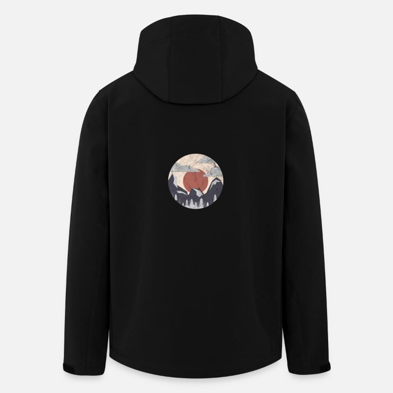 Chemise cadeau Circle Nature - Veste softshell homme en polyester recyclé Stanley/Stella - noir