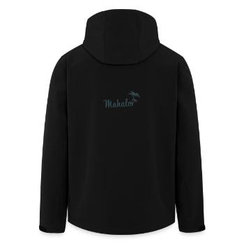 Mahalo Hawaii Palm Tree Beach Aloha Island Vibes - Veste softshell homme en polyester recyclé Stanley/Stella - noir - Dos - AI Model Male 185 light (185cm)