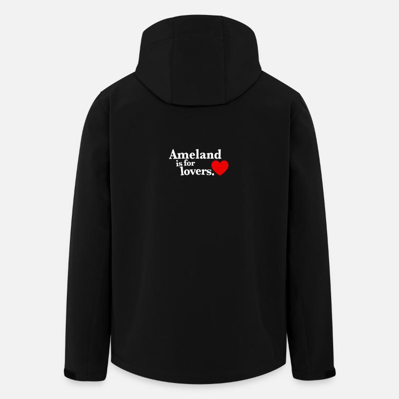Ameland Lovers - Classic I - Recycelte Männer Softshell-Jacke von Stanley/Stella - Schwarz